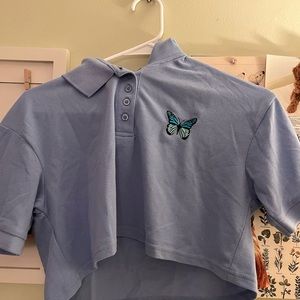 Short sleeve shirt from faded rose